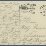 Aachen Rathaus, gelaufen 1936 Marke fehlt (AK2347)