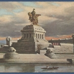 Koblenz Kaiser-Wilhelm-Denkmal am Deutschen Eck, ungebraucht (AK2407)
