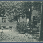 Ahrensburg Hotel Posthaus Biergarten, gelaufen 1909 (AK2435)