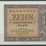 DDR Deutsche Notenbank 10 Deutsche Mark 1955, Ro 350 a, kassenfrisch (K32)