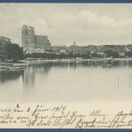 Prenzlau Gesamtansicht über den Uckersee, gelaufen 1904 (AK2498)