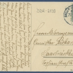 Prenzlau Uckerpromenade, gelaufen Bahnpost (AK2489)
