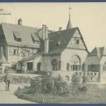 Darmstadt Gasthof Oberwaldstadt, gelaufen 1917 (AK2542)