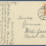 Darmstadt Gasthof Oberwaldstadt, gelaufen 1917 (AK2542)