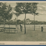 Prenzlau Seepartie und Stadt, gelaufen 1917 als Feldpost (AK2564)