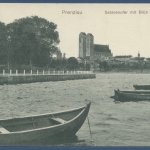 Prenzlau Sabinenufer Blick auf die Stadt, gelaufen 1908 (AK2612)
