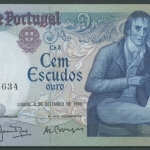 Portugal 100 Escudos 1980, Bocage, KM 178 a, kassenfrisch (K117)