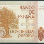 Spanien 200 Pesetas 1980, De las Alas, KM 156, kassenfrisch (K149)