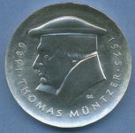 DDR 20 Mark 1989 Thomas Müntzer, J 1624 vz/st (m4868)
