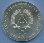 DDR 20 Mark 1989 Thomas Müntzer, J 1624 vz/st (m4868)