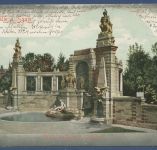 Halle an der Saale Kaiser Wilhelm I. Denkmal, gelaufen 1902 (AK5857)