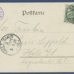 Gruß aus Solbad Wittekind Giebichenstein bei Halle, gelaufen 1901 (AK5856)