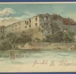 Gruß aus Halle an der Saale Ruine Moritzburg, gelaufen 1898 (AK5854)
