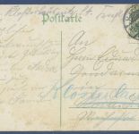 Halle an der Saale Civil Gericht, gelaufen 1907, fleckig (AK5852)