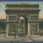 Paris Triumphbogen Place de l’Étoile, gelaufen 1926 (AK5833)