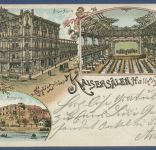 Gruss aus den Kaisersälen Halle an der Saale, gelaufen 1902 (AK5850)