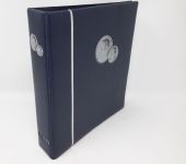 NUMIS Münzalbum blau mit 5 Blättern für bis zu 96 Münzen ,gebraucht (ZM13)