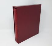 Münzalbum/KA NUMIS rot mit 5 Blättern für 60 Münzen bis 44 mm,gebraucht (ZM23)