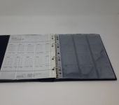 Münzalbum blau mit 5 Blättern für 60 Münzen bis 44 mm, gebraucht (ZM25)