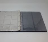 Münzalbum blau mit 5 Blättern für 84 Münzen 34 bis 44 mm, gebraucht (ZM28)