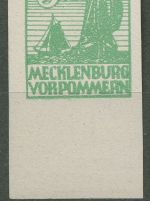 SBZ Mecklenburg-Vorpommern 1946 Kreidepapier 32 xa UR postfrisch, leicht fleckig