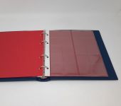 Lindner Münzalbum Karat 1106 blau + 5 Blatt (siehe unten) gebraucht (ZM33)
