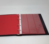 Lindner Münzalbum Karat 1106 schwarz + 5 Blatt (siehe unten) gebraucht (ZM34)