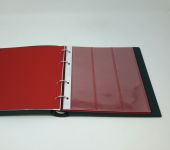 Lindner Münzalbum Karat 1106 grün + 5 Blatt (siehe unten) gebraucht (ZM36)