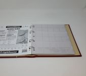 NUMIS Münzalbum rot + 5 Blatt, für 15 EURO-Münzsätze mm gebraucht (ZM45)