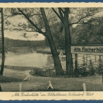 Berlin Alte Fischerhütte am Schlachtensee Zehlendorf-West, gelaufen 1935 (AK2764)