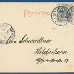 Erfurt Neue Thomaskirche und Lutherdenkmal, gelaufen 1904 (AK2804)