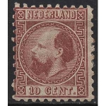 Niederlande 1867 König Willem III. 8 II B mit