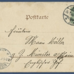 Gruss aus Bad Ems Malbergbahn Hotel z. d. vier Thürmen, gelaufen 1899 (AK2972)