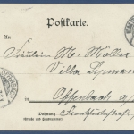 Gruss aus Bad Ems Malbergbahn Panorama, gelaufen 1900 (AK2995)