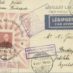Ungarn 1934 Philatel. Ausstellung Block 1 gestempelt auf Karte (X18742)