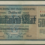 Bayerische Notenbank 5000 Mark 1922, Ro 721 gebraucht (K226)