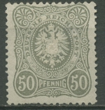 Deutsches Reich 1880 PFENNIG 44 I a mit Falz geprüft, Mängel
