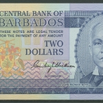 Barbados 2 Dollars 1980, KM 30 a kassenfrisch (K419)