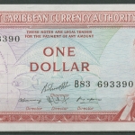 Ostkaribische Staaten 1 Dollar 1965, KM 13 g fast kassenfrisch (K428)