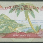 Ostkaribische Staaten 1 Dollar (1985-87) Suffix G, KM 17 g kassenfrisch (K431)