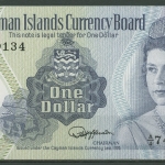 Cayman Islands 1 Dollar 1974, KM 5 c kassenfrisch (K439)
