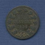 Baden Großherzogtum Friedrich I., Kreuzer 1856, J. 74 sehr schön (m2601)