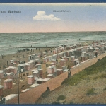 Nordseebad Borkum Strandleben, gelaufen 1924 (AK3040)