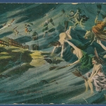 Walpurgisnacht auf dem Brocken Hexen, gelaufen 1926 (AK3044)