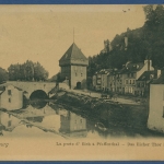Luxemburg das Eicher Tor im Pfaffental, gelaufen1908 Marke fehlt (AK3050)