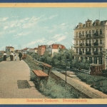 Nordseebad Cuxhaven Strandpromenade, gelaufen Marke fehlt (AK3249)