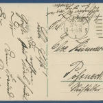 Kiel Nicolaikirche Samenhandlung Eckardt, gelaufen 1917 Marke fehlt (AK3217)