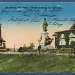 Leuchtturm und Kaiser-Wilhelm-Denkmal bei Holtenau, gelaufen Feldpost (AK3192)