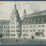 Rudolstadt Neues Rathaus Hotel Löwe, gelaufen 1914 (AK3222)