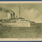 Sassnitz Rügen Fährschiff Preussen, gelaufen 1926 (AK3328)
